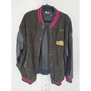 Vtg Disney Letterman Bomber Jacket Wide World Sports Complex Sz XL